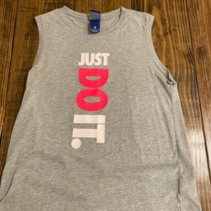 Gray Nike tank